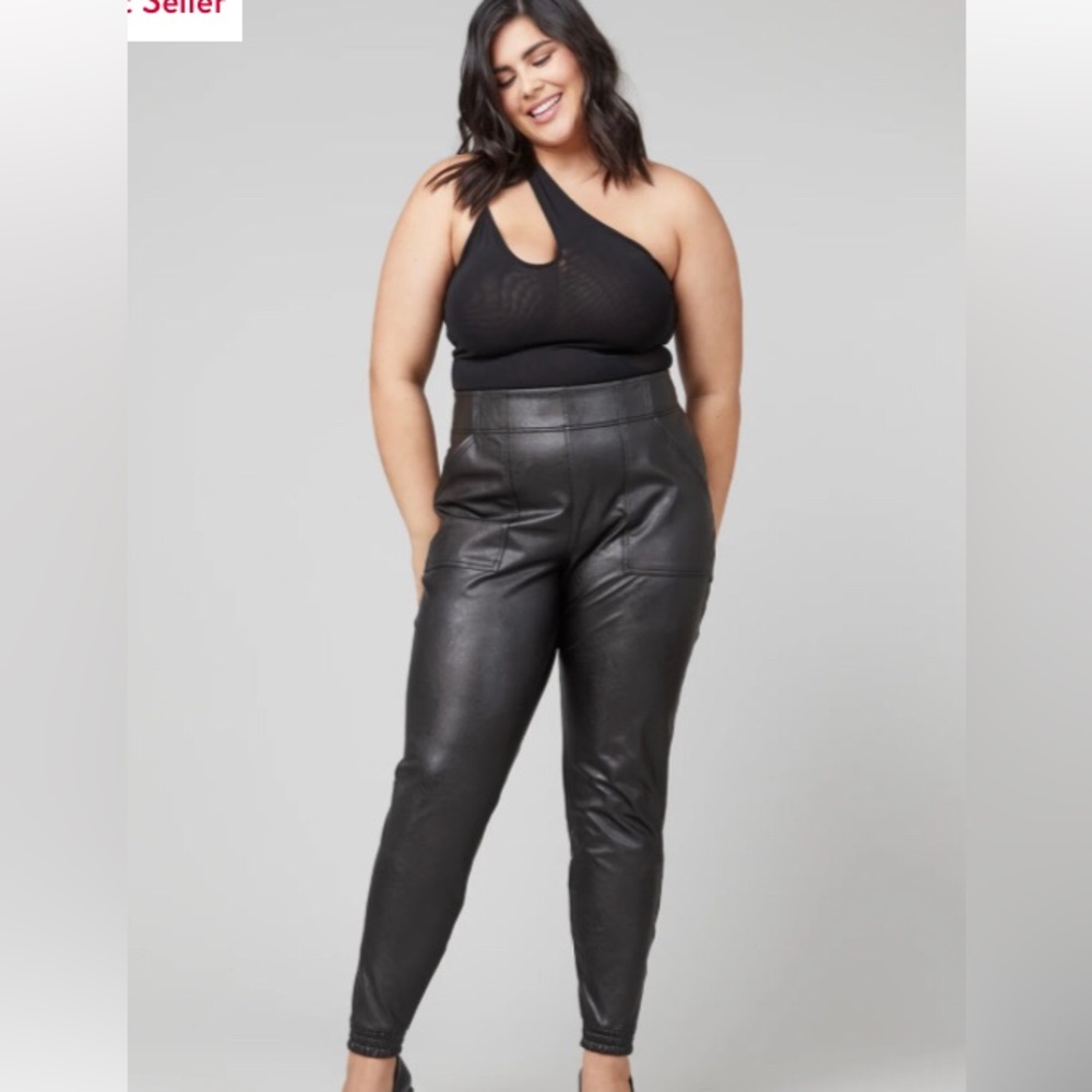 SPANX Faux Leather Jogger
